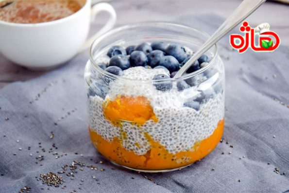 آموزش پودینگ دانه چیا