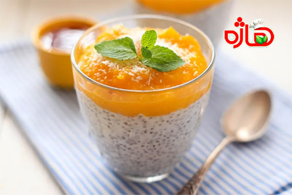 پودینگ چیا با میوه‌های تازه